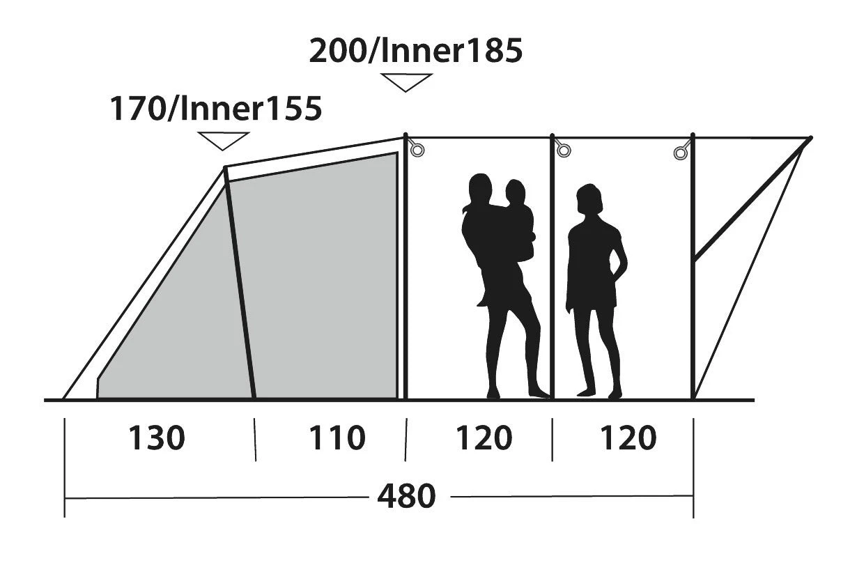 Outwell Lawndale 500 Tent 5 Outwell Lawndale 500 Tent - Image 3