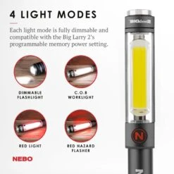 Nebo Big Larry™ 2 -Kampo Shop 6737 Gray Light Modes 01 1800x1800 2b8ef0b3 67c6 4410 a95b 5c620f8cd83f