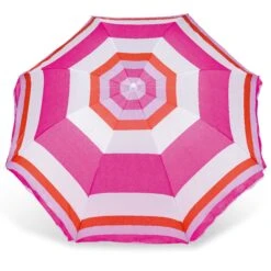 Yello Stripped Parasol -Kampo Shop BGG1305 yello pink striped parasol top