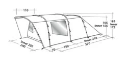 Easy Camp Palmdale 400 4-Berth Tent -Kampo Shop EZCP120368OD