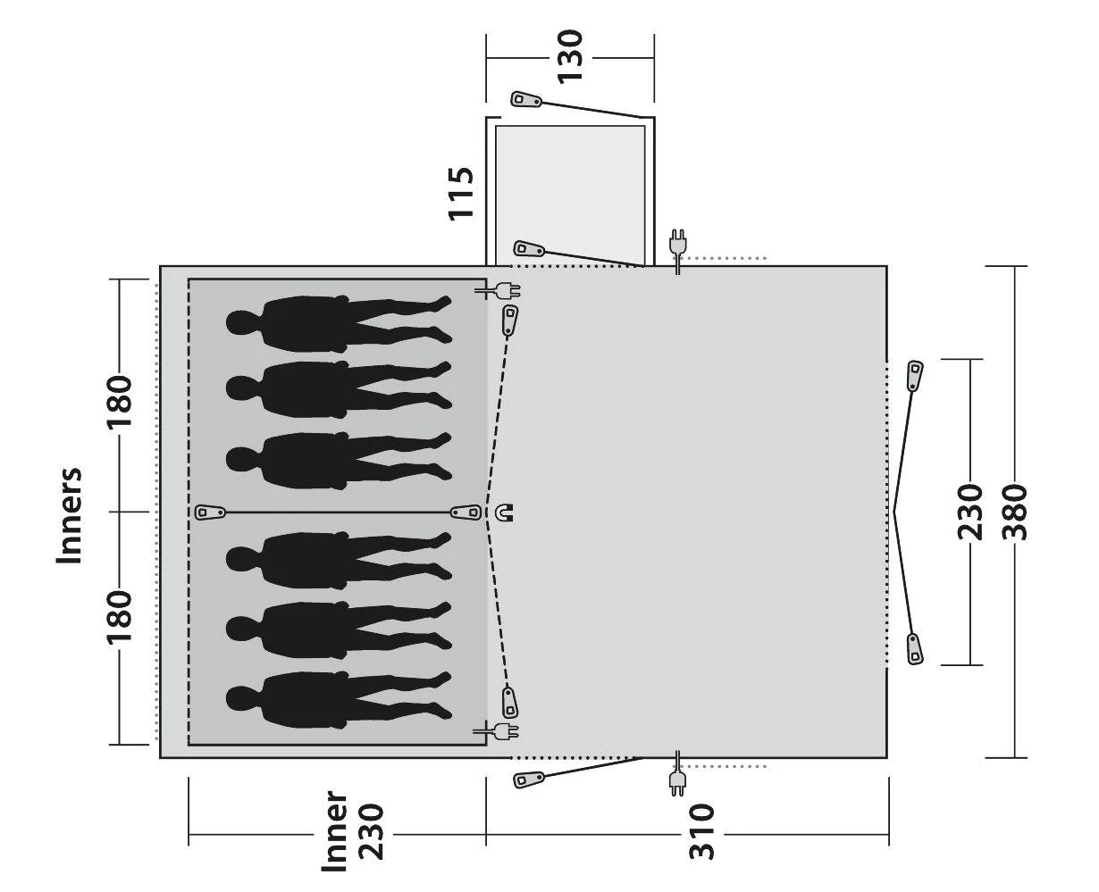 Outwell Montana 6PE Tent 2022 7 Outwell Montana 6PE Tent 2022 - Image 5