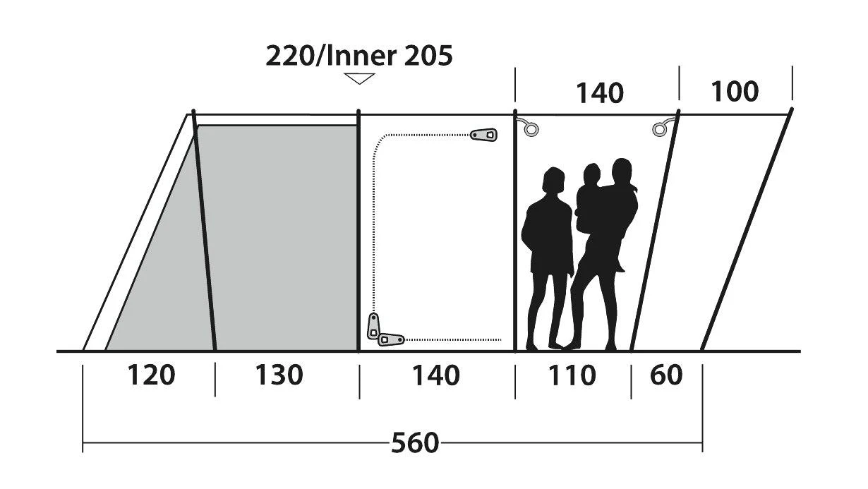 Outwell Montana 6PE Tent 2022 6 Outwell Montana 6PE Tent 2022 - Image 4