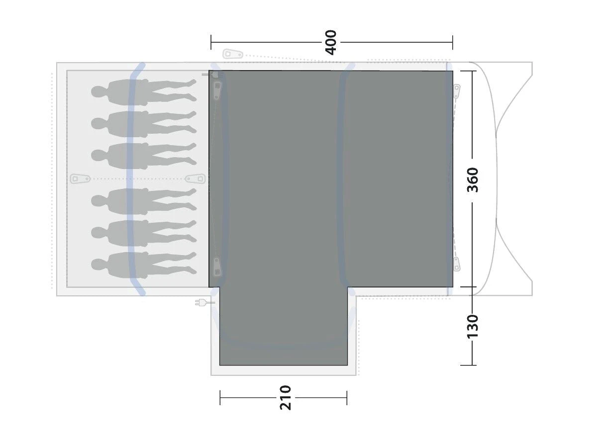 Outwell Montana 6PE Woven Carpet 5 Outwell Montana 6PE Woven Carpet - Image 3
