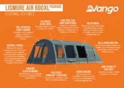 Vango Lismore Air 600XL Tent Package -Kampo Shop Lismore Air 600XL Package