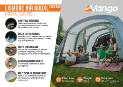 Vango Lismore Air 600XL Tent Package -Kampo Shop Lismore Air 600XL Package2