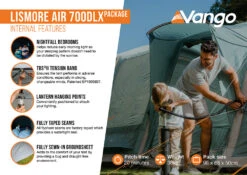 Vango Lismore Air 700DLX Tent Package -Kampo Shop Lismore Air 700DLX Package2