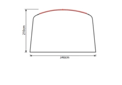 Outdoor Revolution Airedale 5.0s Sun Canopy -Kampo Shop airedale 5s sun canopy drawing 3