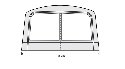 Outdoor Revolution Airedale 6S /6SE Front Porch Extension 4 Outdoor Revolution Airedale 6S /6SE Front Porch Extension - Image 2