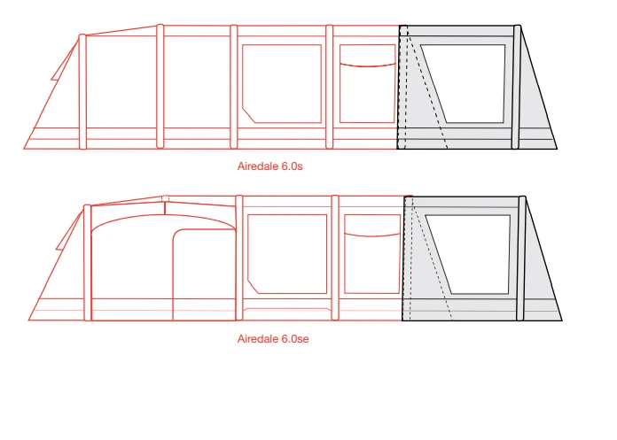 Outdoor Revolution Airedale 6S /6SE Front Porch Extension 5 Outdoor Revolution Airedale 6S /6SE Front Porch Extension - Image 3