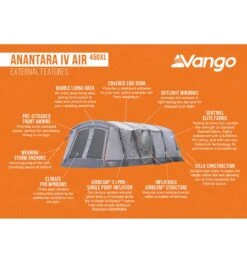 Vango Anantara IV Air 450XL Tent -Kampo Shop anantara iv air 450xl 3