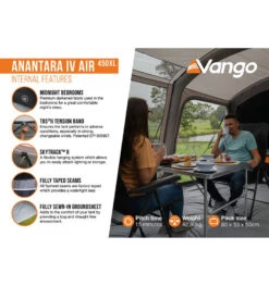 Vango Anantara IV Air 450XL Tent -Kampo Shop anantara iv air 450xl 7