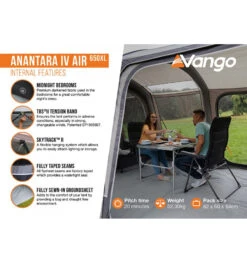 Vango Anantara IV Air 650XL Tent -Kampo Shop anantara iv air 650xl 4
