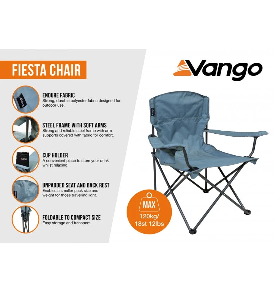 Vango Fiesta Chair Teal 4 Vango Fiesta Chair Teal - Image 2