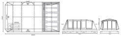 Outdoor Revolution O Zone 6.0XTR Safari Air Tent -Kampo Shop floorplan 2 11