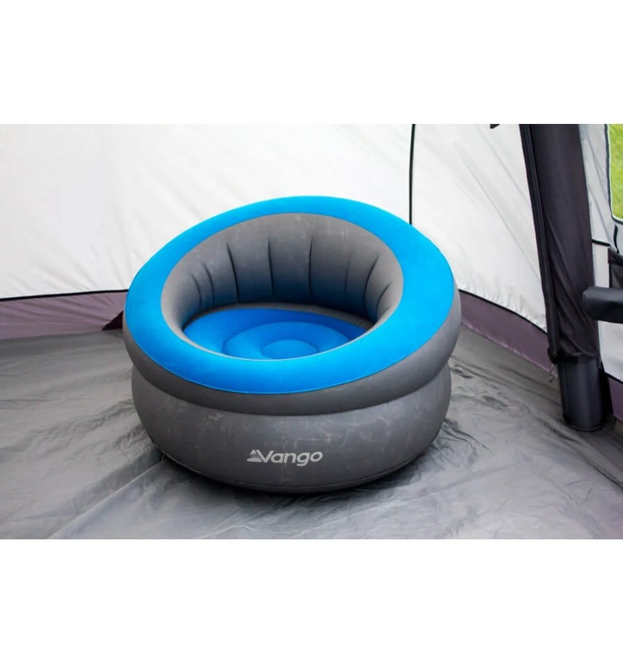 Vango Inflatable Donut Flocked Chair - Blue 4 Vango Inflatable Donut Flocked Chair - Blue - Image 2