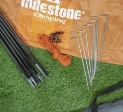 Milestone 2 Man Festival Dome Tent -Kampo Shop milestone waterproof 2 man dome tent orange 18839br 2