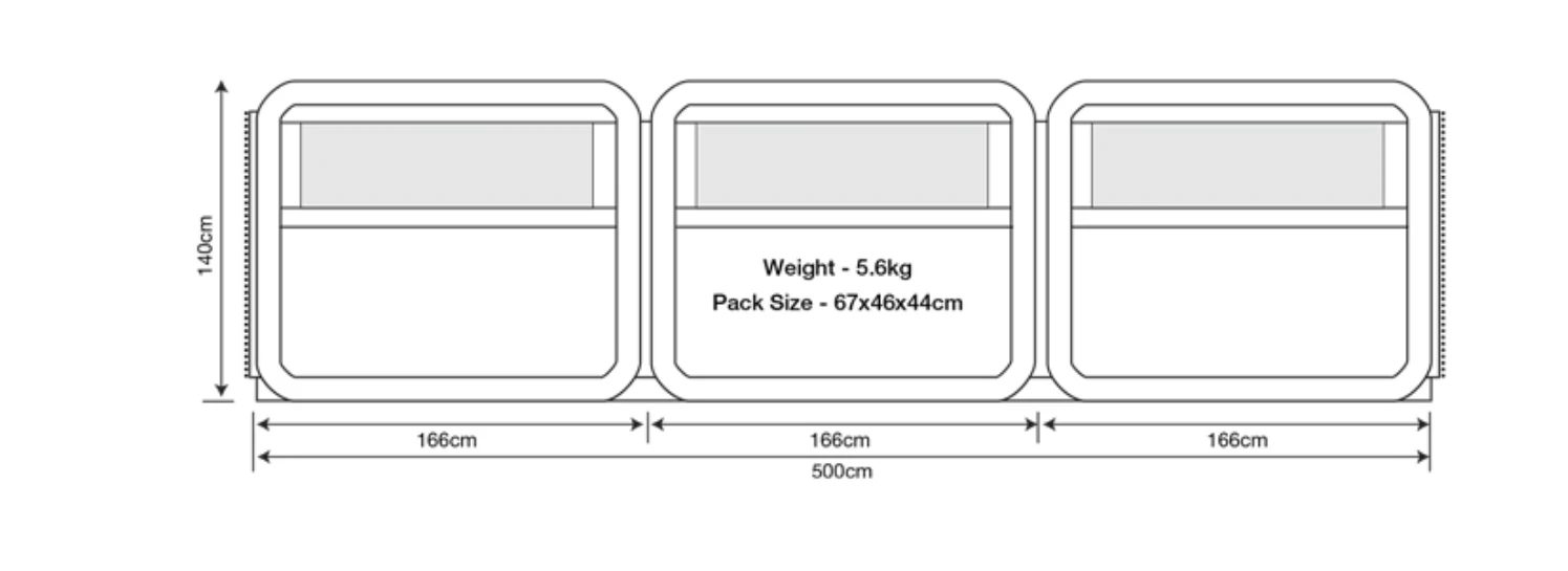 Outdoor Revolution Oxygen Windbreak - 3 Section 7 Outdoor Revolution Oxygen Windbreak - 3 Section - Image 5