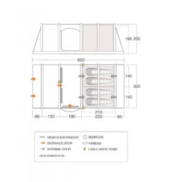 Vango Valencia II 450 Air Tent -Kampo Shop valencia ii air 450 7
